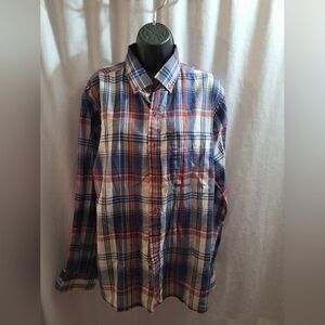 Arrow Sport plaid large button-down shirt